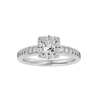 Lumière Beautiful Band- 1.15 Ct Round Diamond Gold Ring