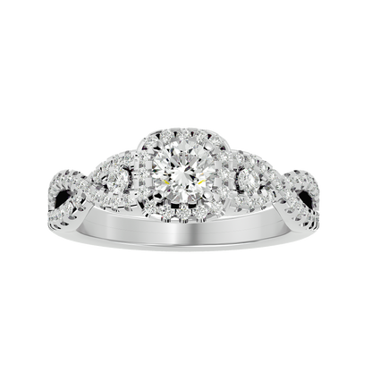 Lumière Beautiful- 1.06 Ct Round Diamond Gold RIng