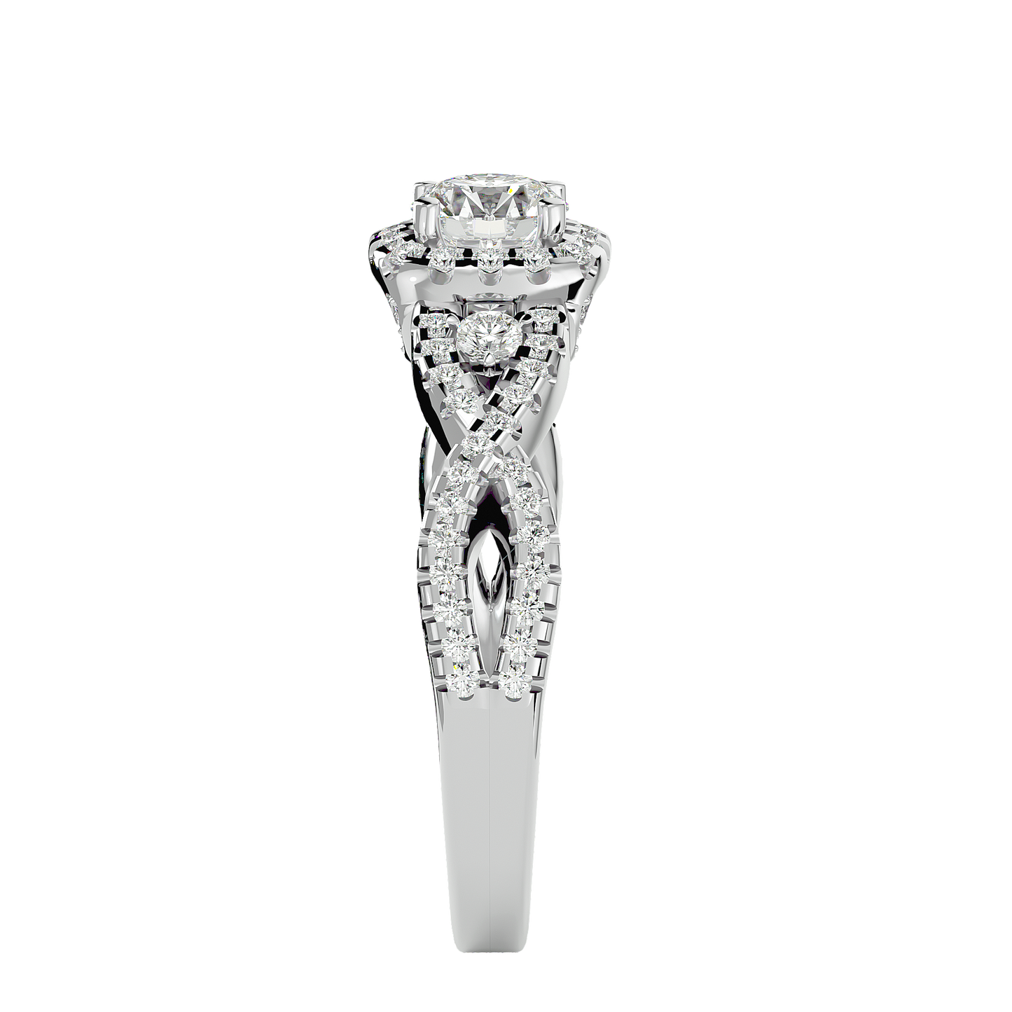 Lumière Beautiful- 1.06 Ct Round Diamond Gold RIng