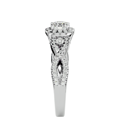 Lumière Beautiful- 1.06 Ct Round Diamond Gold RIng