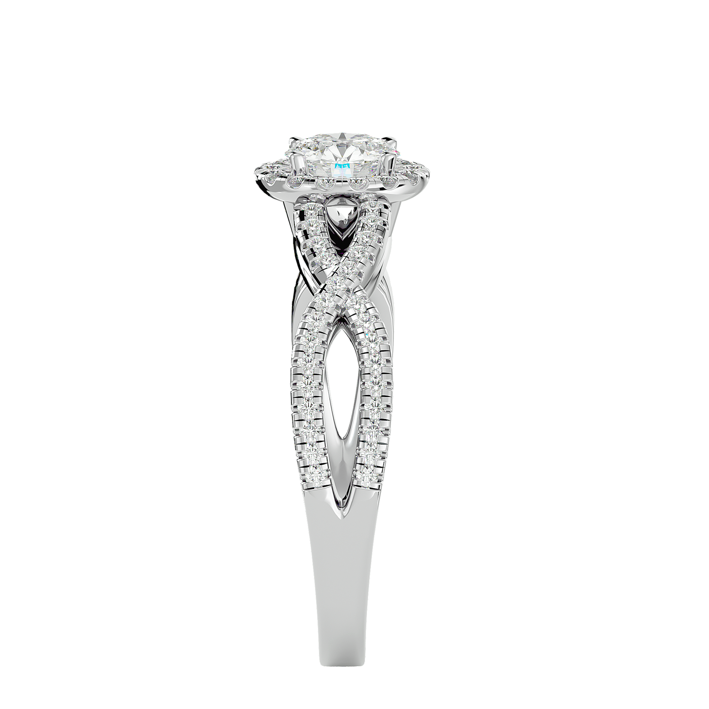Iconique Beautiful Solitaire Band- 0.68 Ct Round Diamond Gold Ring