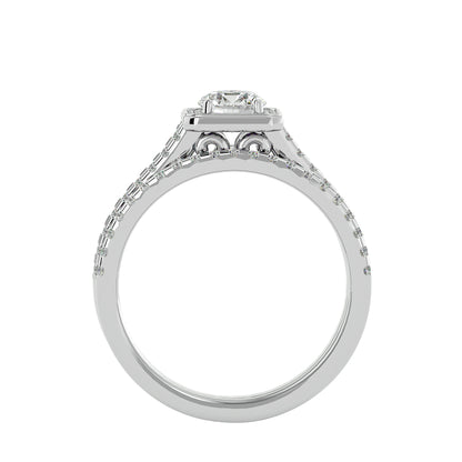 Iconique Beautiful Solitaire Bands- 1.21 Ct Round Diamond Gold Ring