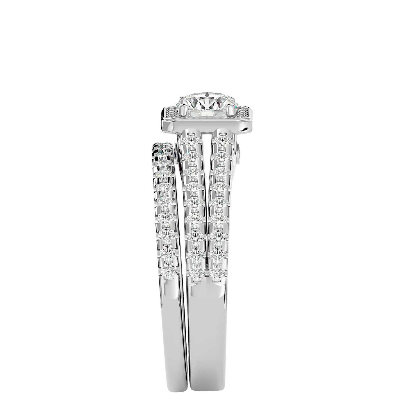 Iconique Beautiful Solitaire Bands- 1.21 Ct Round Diamond Gold Ring