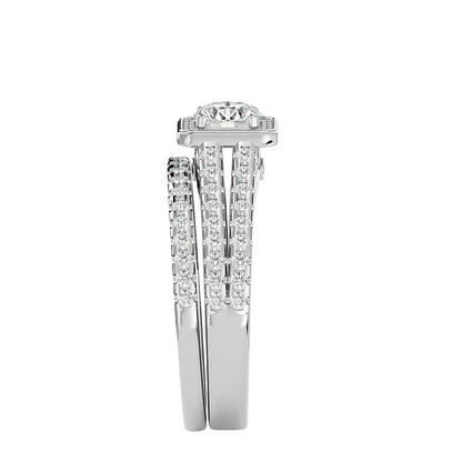 Iconique Beautiful Solitaire Bands- 1.21 Ct Round Diamond Gold Ring