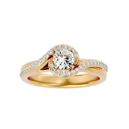 Artisan Filigrane Heritage – 0.6ct Round Diamonds Gold Ring