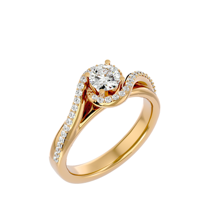 Artisan Filigrane Heritage – 0.6ct Round Diamonds Gold Ring