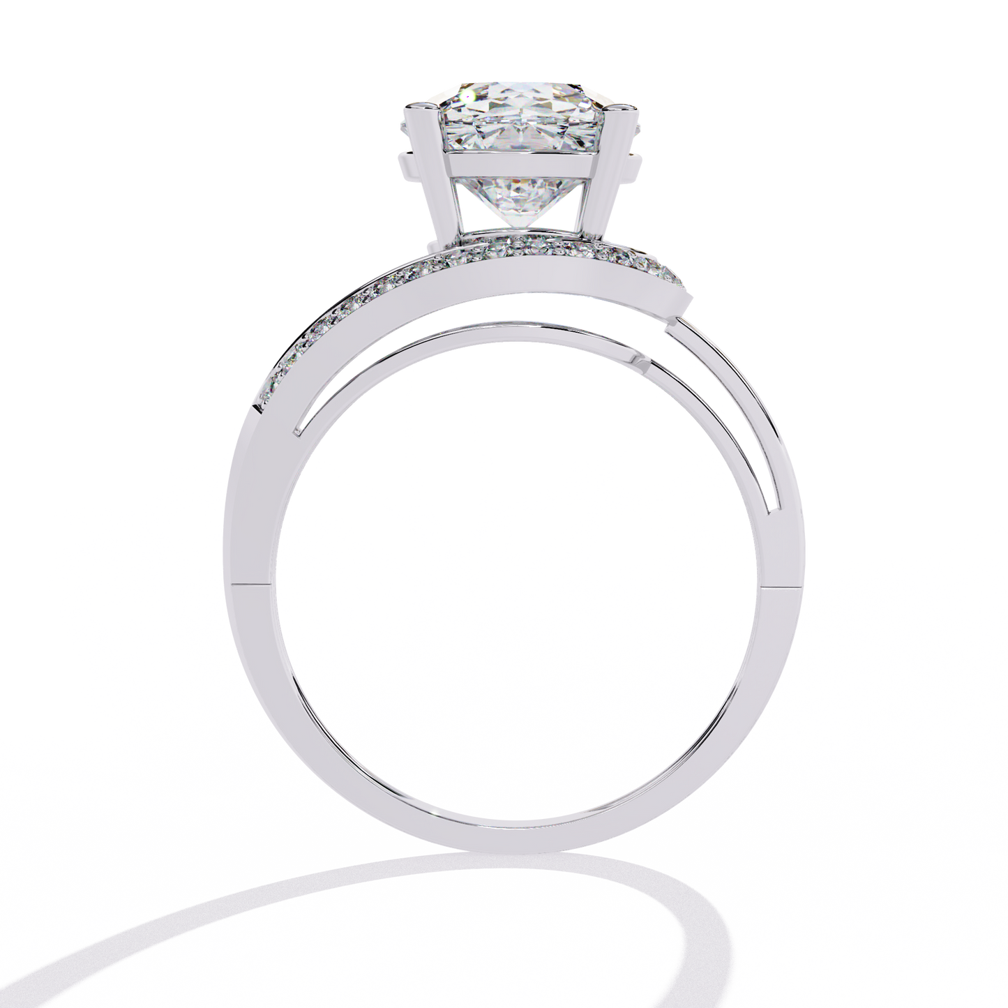The "Eternal Sparkle" Diamond Solitaire Ring in Gold - 2.96 Ct Classic & Formal