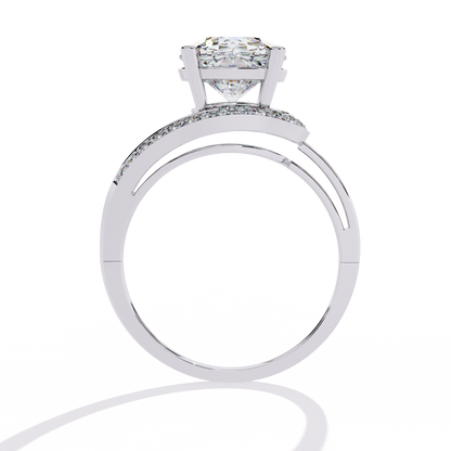 The "Eternal Sparkle" Diamond Solitaire Ring in Gold - 2.96 Ct Classic & Formal