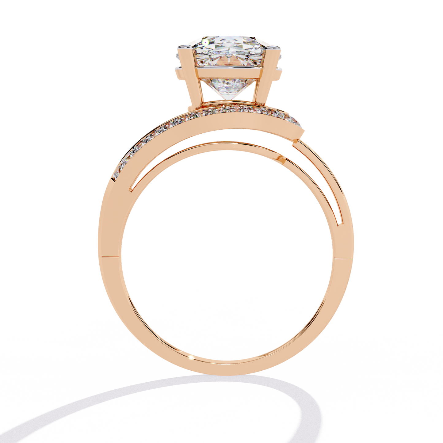 The "Eternal Sparkle" Diamond Solitaire Ring in Gold - 2.96 Ct Classic & Formal