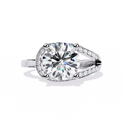 The "Eternal Sparkle" Diamond Solitaire Ring in Gold - 2.96 Ct Classic & Formal