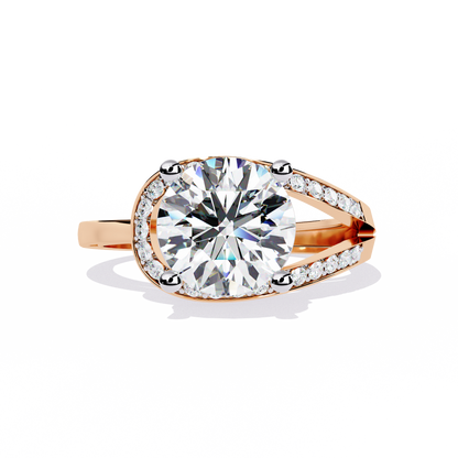 The "Eternal Sparkle" Diamond Solitaire Ring in Gold - 2.96 Ct Classic & Formal