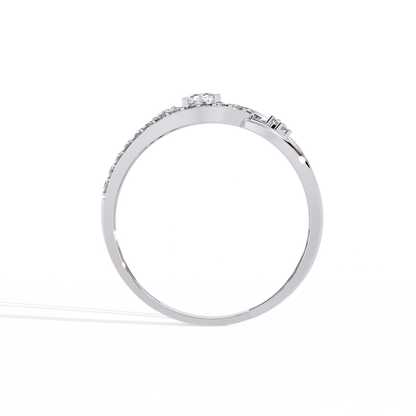 The Intertwined Elegance Diamond Ring in Gold - 0.34 Ct