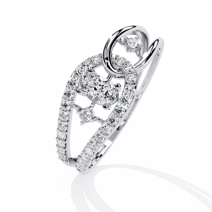 The Intertwined Elegance Diamond Ring in Gold - 0.34 Ct