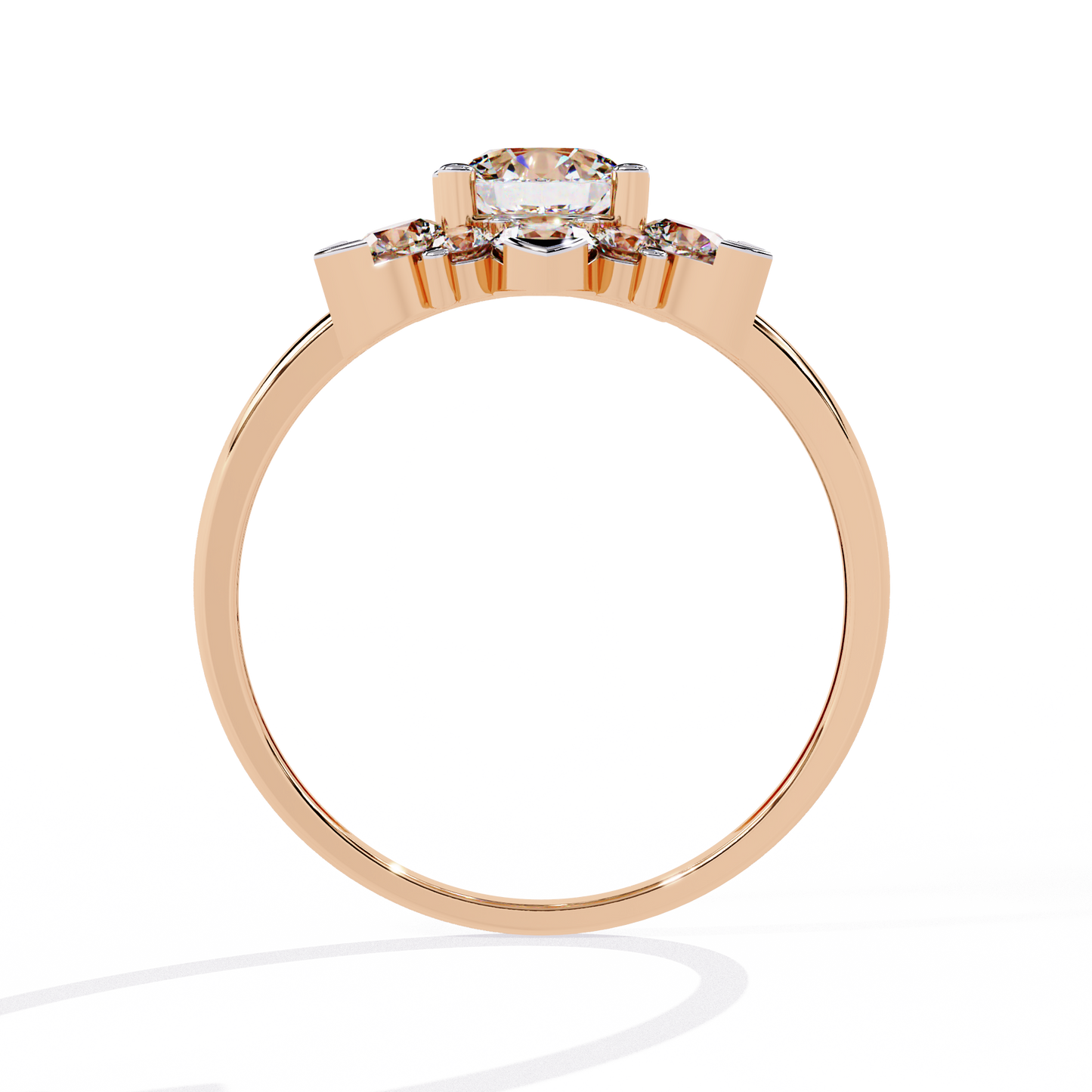 The Sparkling Daisy Cluster Diamond and Gold Ring- 1.20 Ct Floral Halo.
