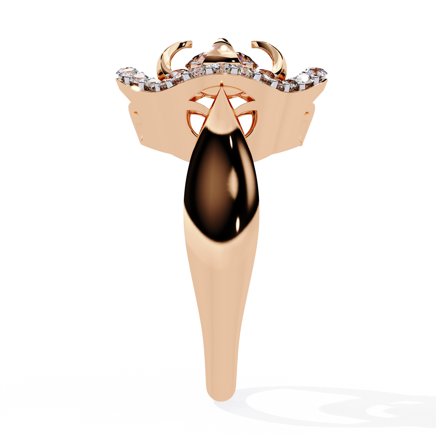 Lyrical Bloom Diamond Cocktail Ring In Gold - 0.81 Ct