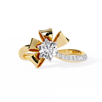 The Gift of Love Diamond Ring In Gold - 0.50 Ct Round Brilliant cut