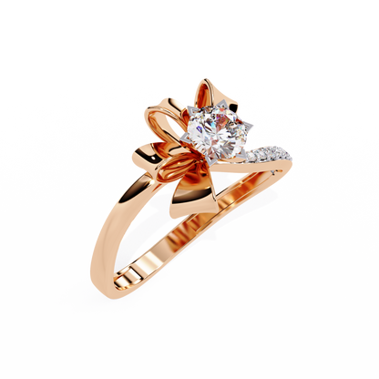 The Gift of Love Diamond Ring In Gold - 0.50 Ct Round Brilliant cut