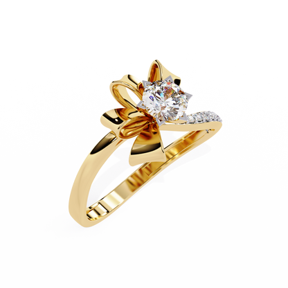 The Gift of Love Diamond Ring In Gold - 0.50 Ct Round Brilliant cut
