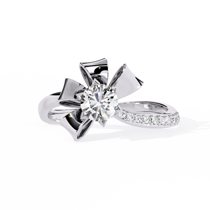 The Gift of Love Diamond Ring In Gold - 0.50 Ct Round Brilliant cut