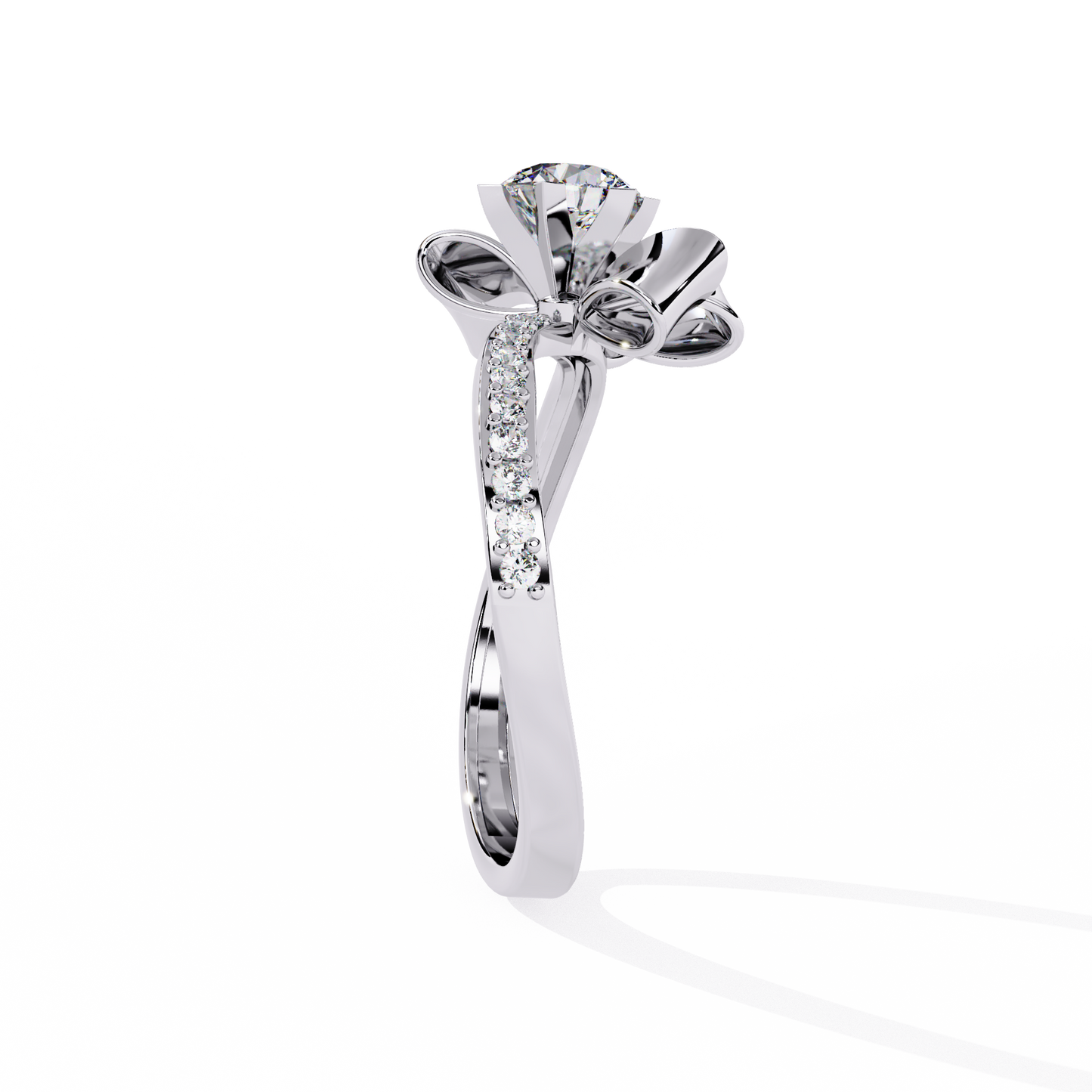 The Gift of Love Diamond Ring In Gold - 0.50 Ct Round Brilliant cut