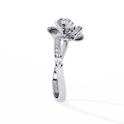 The Gift of Love Diamond Ring In Gold - 0.50 Ct Round Brilliant cut