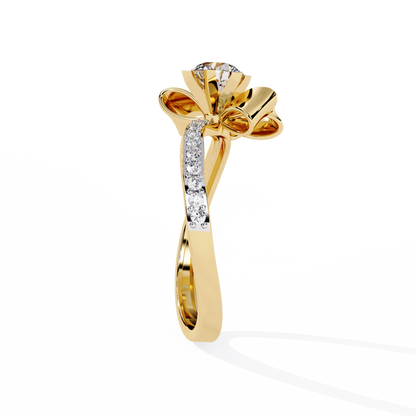 The Gift of Love Diamond Ring In Gold - 0.50 Ct Round Brilliant cut