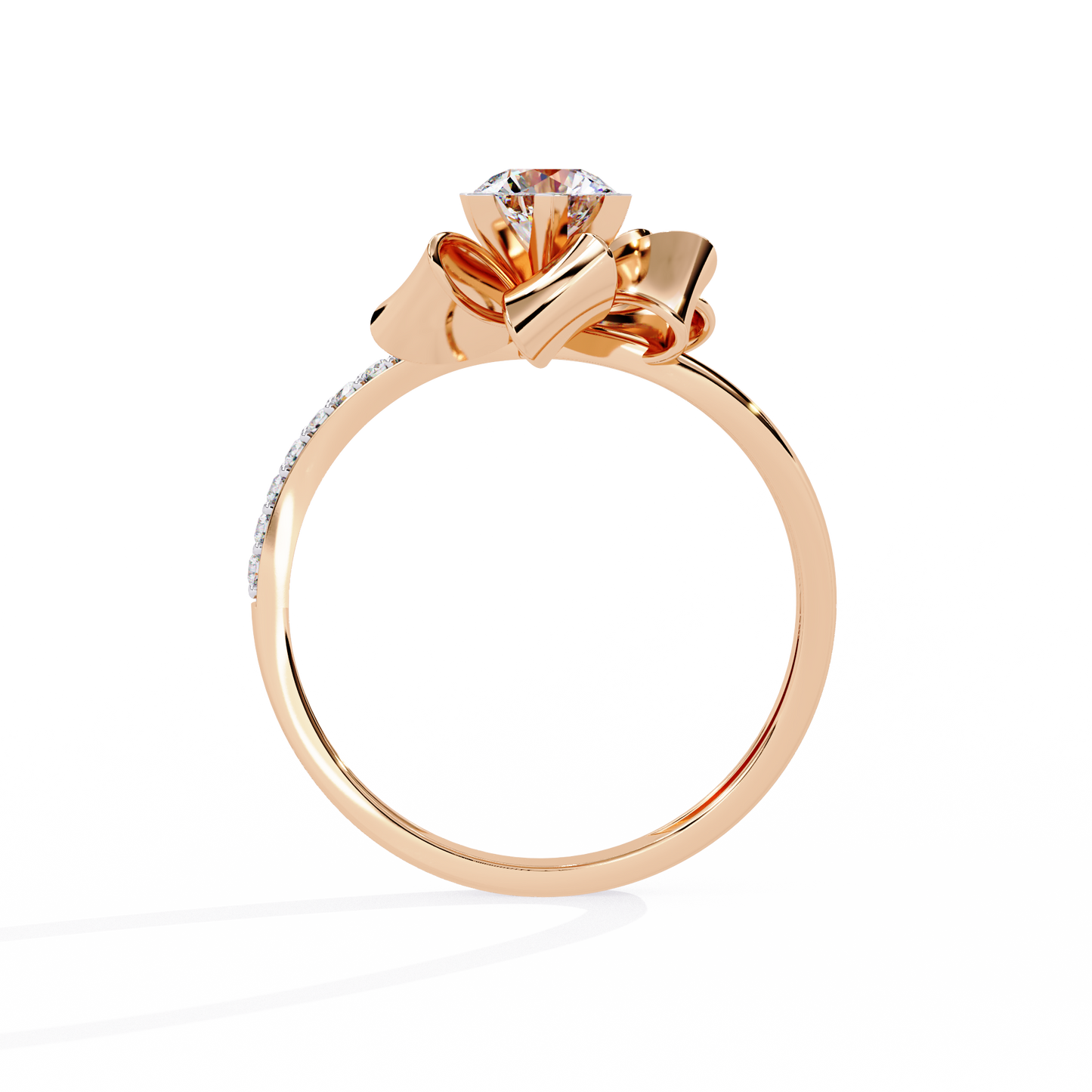 The Gift of Love Diamond Ring In Gold - 0.50 Ct Round Brilliant cut