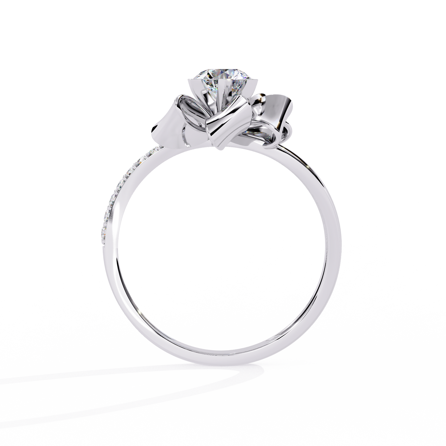 The Gift of Love Diamond Ring In Gold - 0.50 Ct Round Brilliant cut