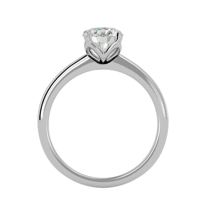 Iconique Classic Solitaires Golden Band - 1.29 Ct Round Diamond Ring