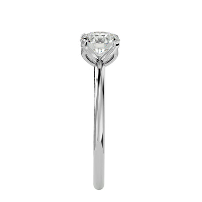 Iconique Classic Solitaires Golden Band - 1.29 Ct Round Diamond Ring