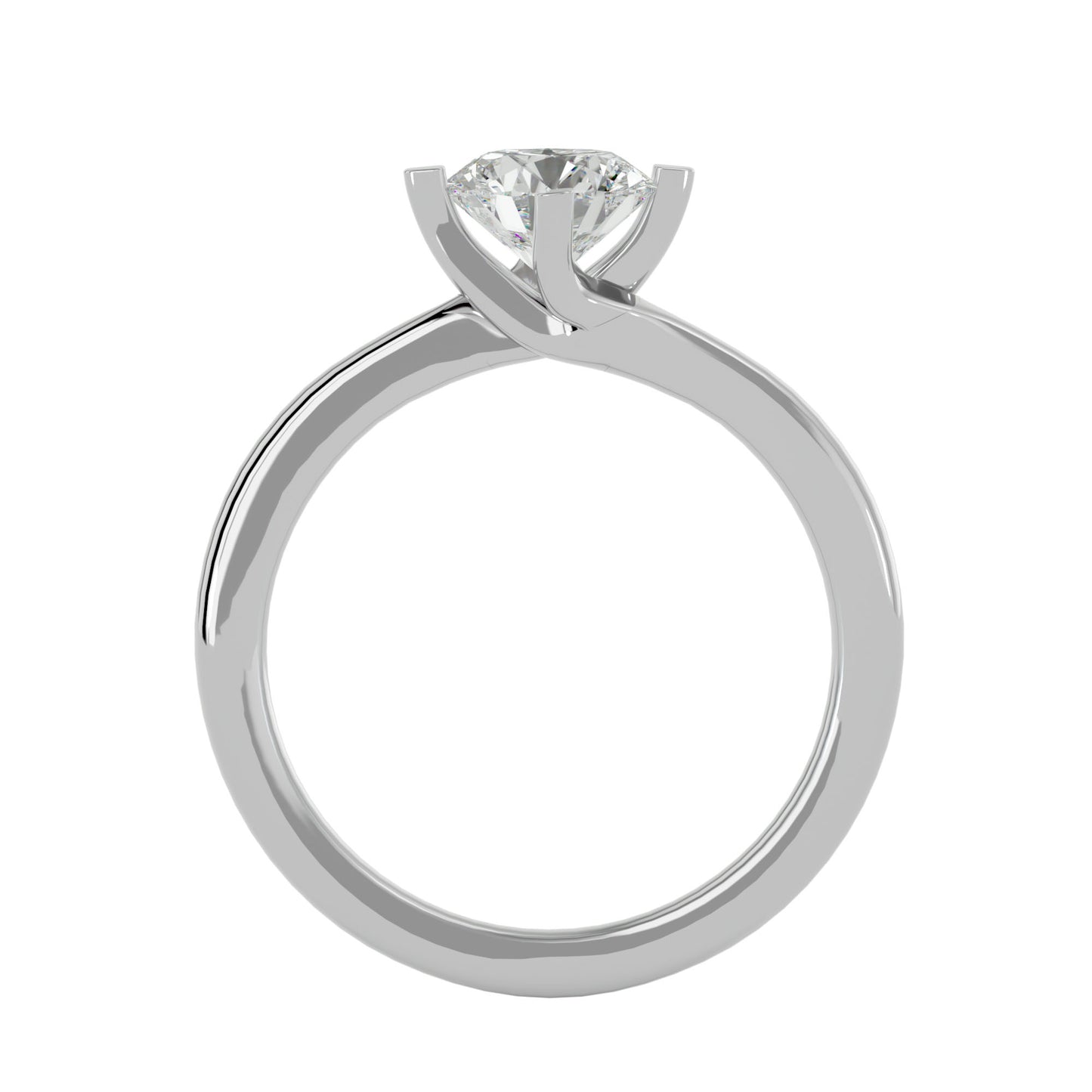 Iconique Timeless Radiance Solitaire Ring In Yellow Gold - 1.08 Ct Round Diamonds