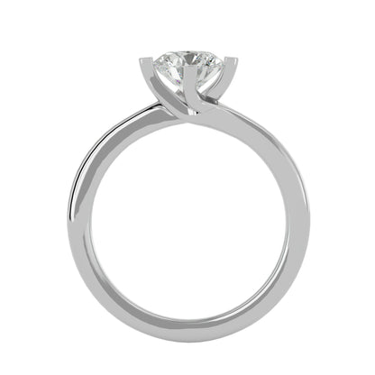 Iconique Timeless Radiance Solitaire Ring In Yellow Gold - 1.08 Ct Round Diamonds