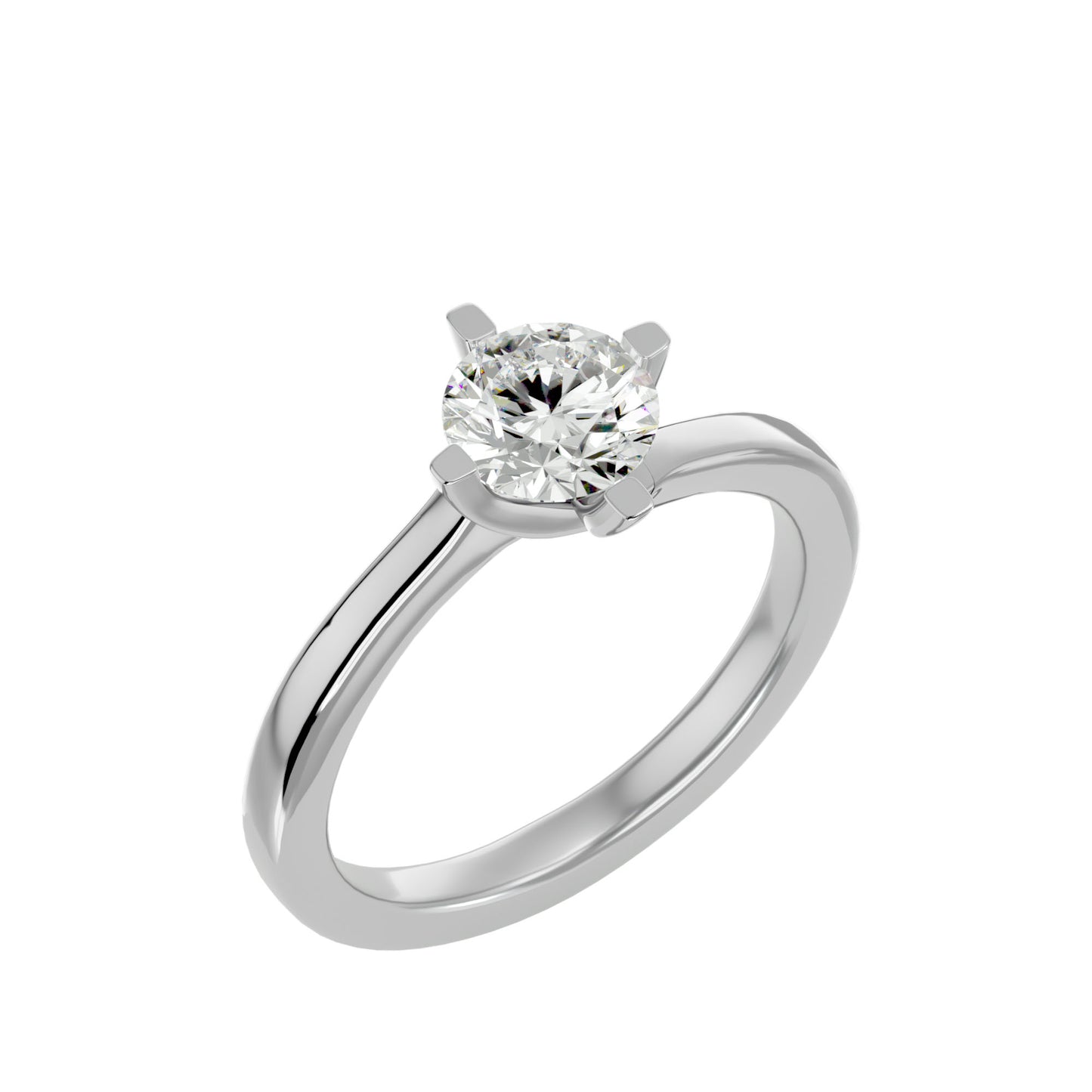 Iconique Timeless Radiance Solitaire Ring In Yellow Gold - 1.08 Ct Round Diamonds