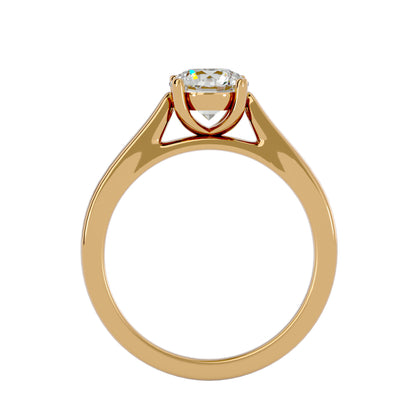 Iconique Sunbeam Solitaires Ring In Yellow Gold - 1.18 Ct Brilliant Round Diamonds