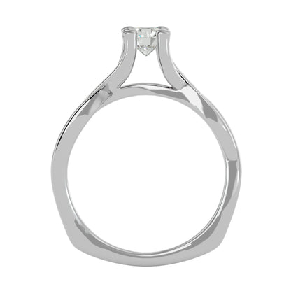 Iconique Iconic Solitaires- 0.47 Ct Round Diamond Gold Ring