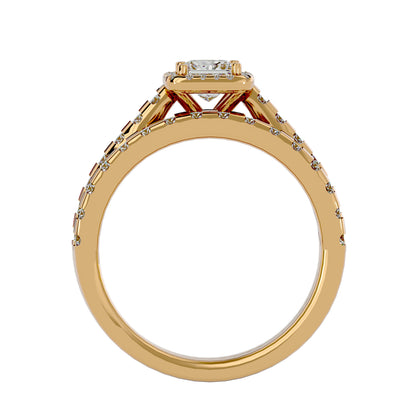Iconique Timeless Solitaire - 1.37 Ct Round Diamond Gold Ring