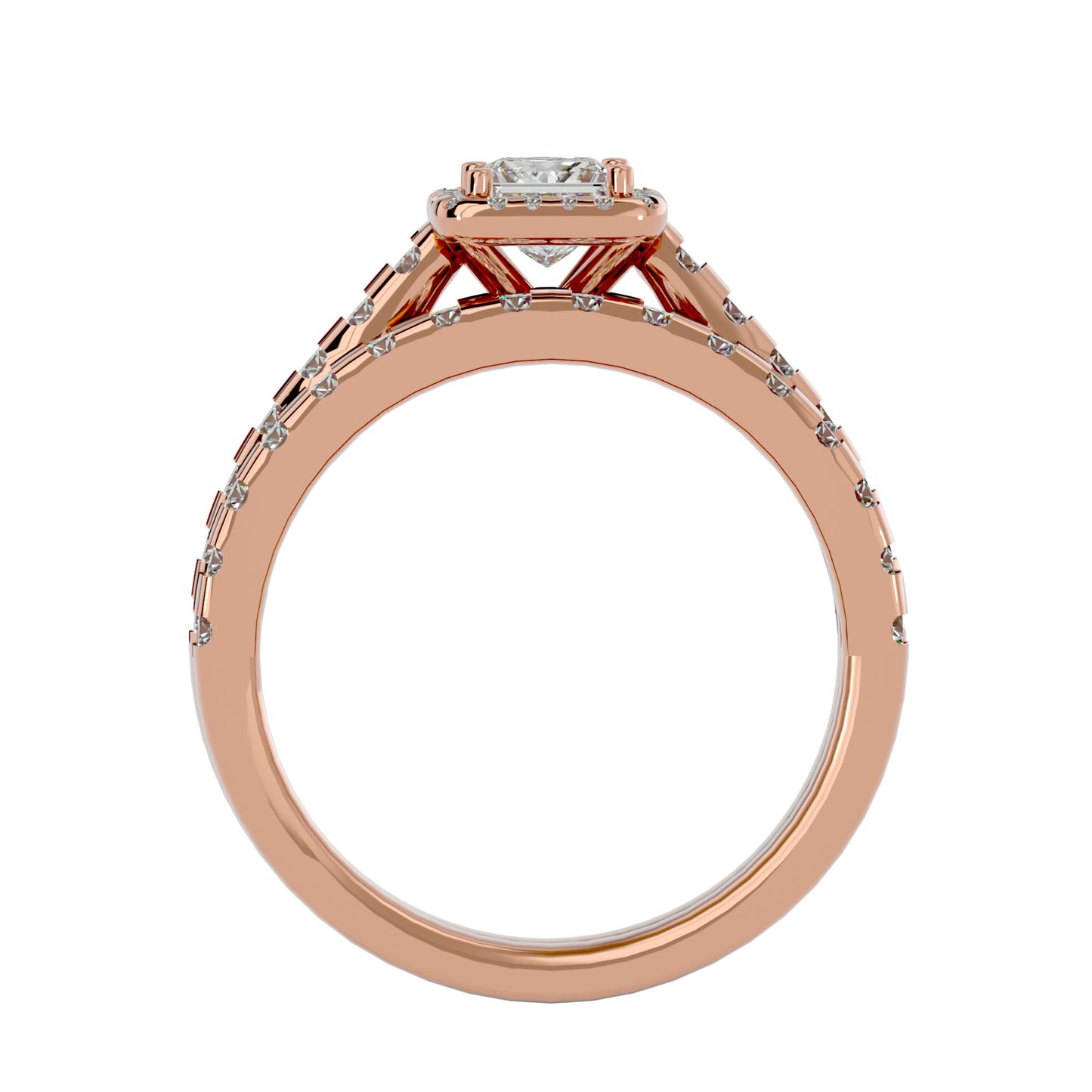 Iconique Timeless Solitaire - 1.37 Ct Round Diamond Gold Ring