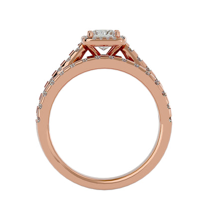 Iconique Timeless Solitaire - 1.37 Ct Round Diamond Gold Ring