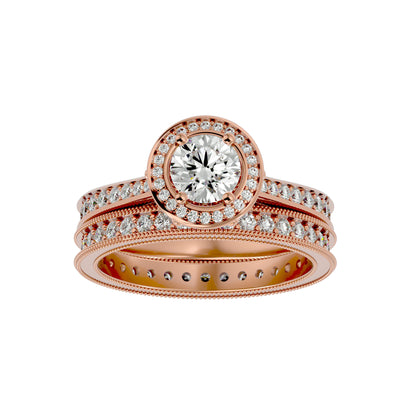 Iconique Beautiful Solitaire - 1.45 Ct Round Diamond Gold Ring