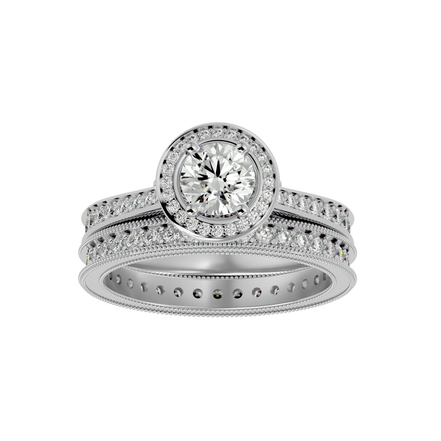 Iconique Beautiful Solitaire - 1.45 Ct Round Diamond Gold Ring