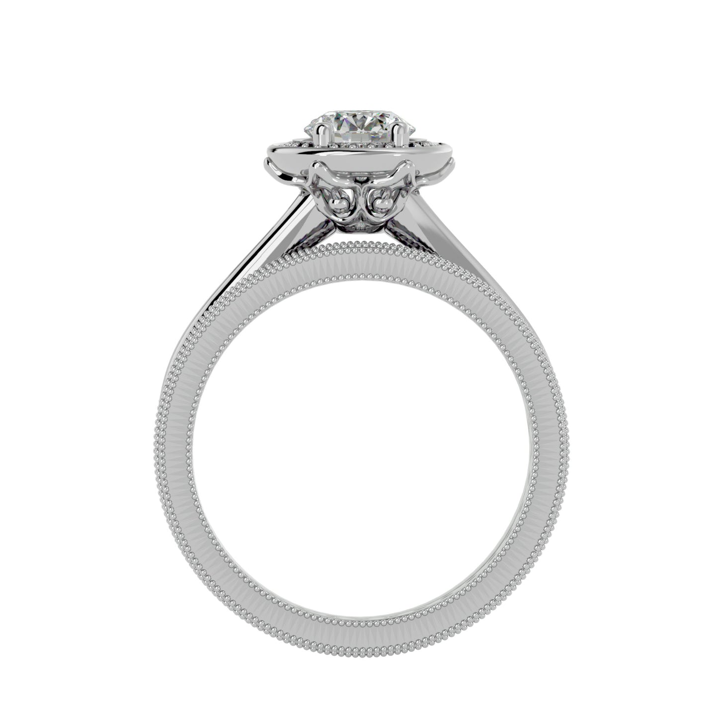 Iconique Beautiful Solitaire - 1.45 Ct Round Diamond Gold Ring