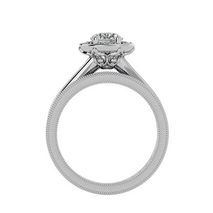 Iconique Beautiful Solitaire - 1.45 Ct Round Diamond Gold Ring