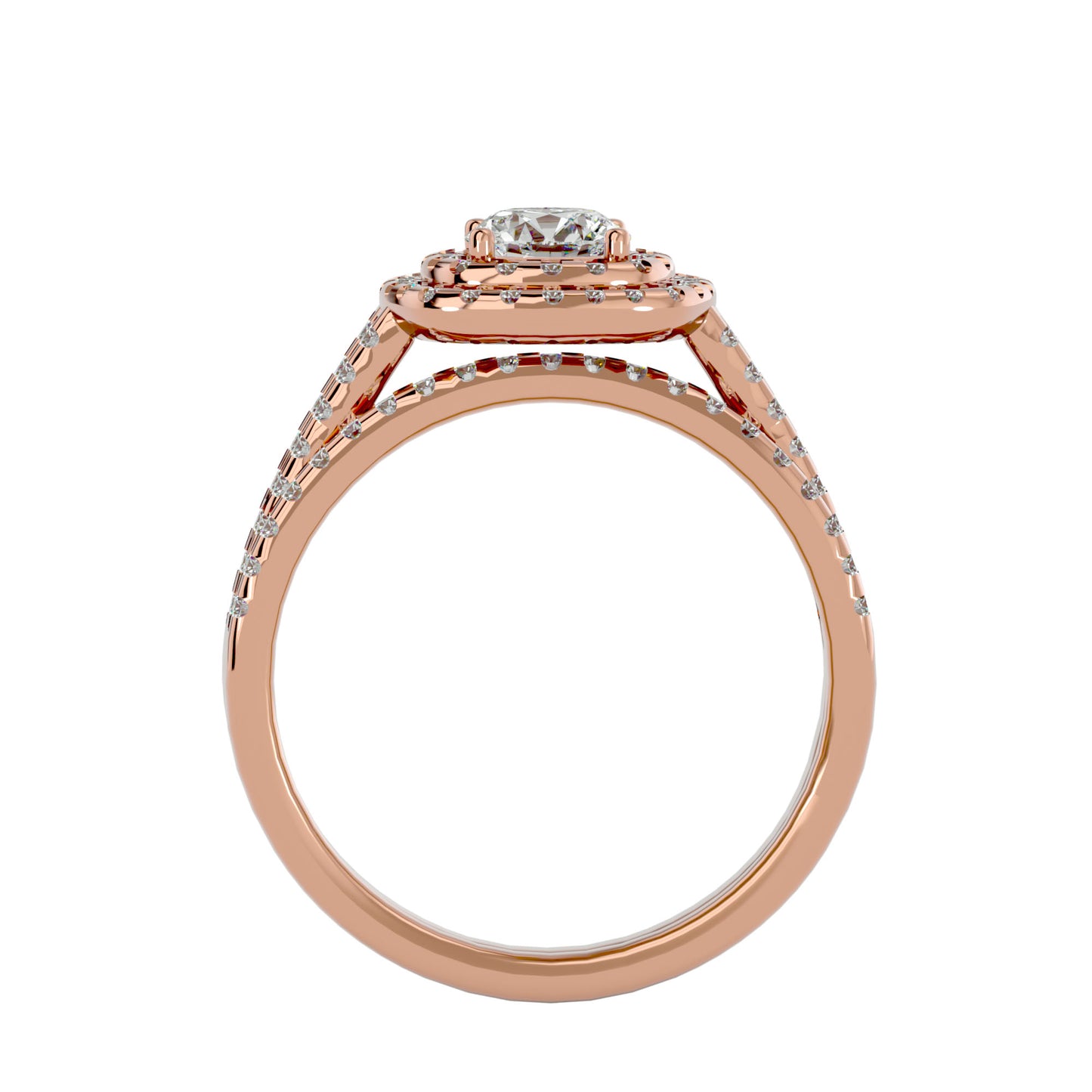 Iconique Beautiful Solitaire - 1.1 Ct Round Diamond Gold Ring