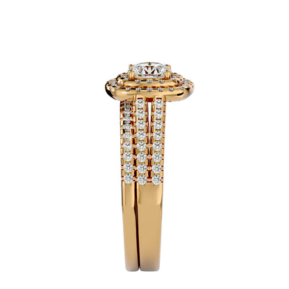 Iconique Beautiful Solitaire - 1.1 Ct Round Diamond Gold Ring
