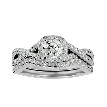 Iconique Beautiful Solitaire - 1.08 Ct Round Diamond Gold Ring