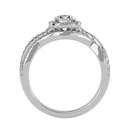 Iconique Beautiful Solitaire - 1.08 Ct Round Diamond Gold Ring
