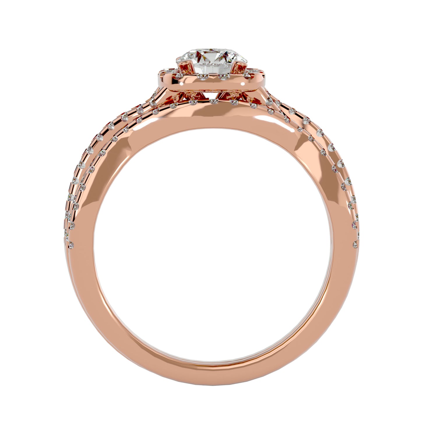 Iconique Beautiful Solitaire - 1.08 Ct Round Diamond Gold Ring