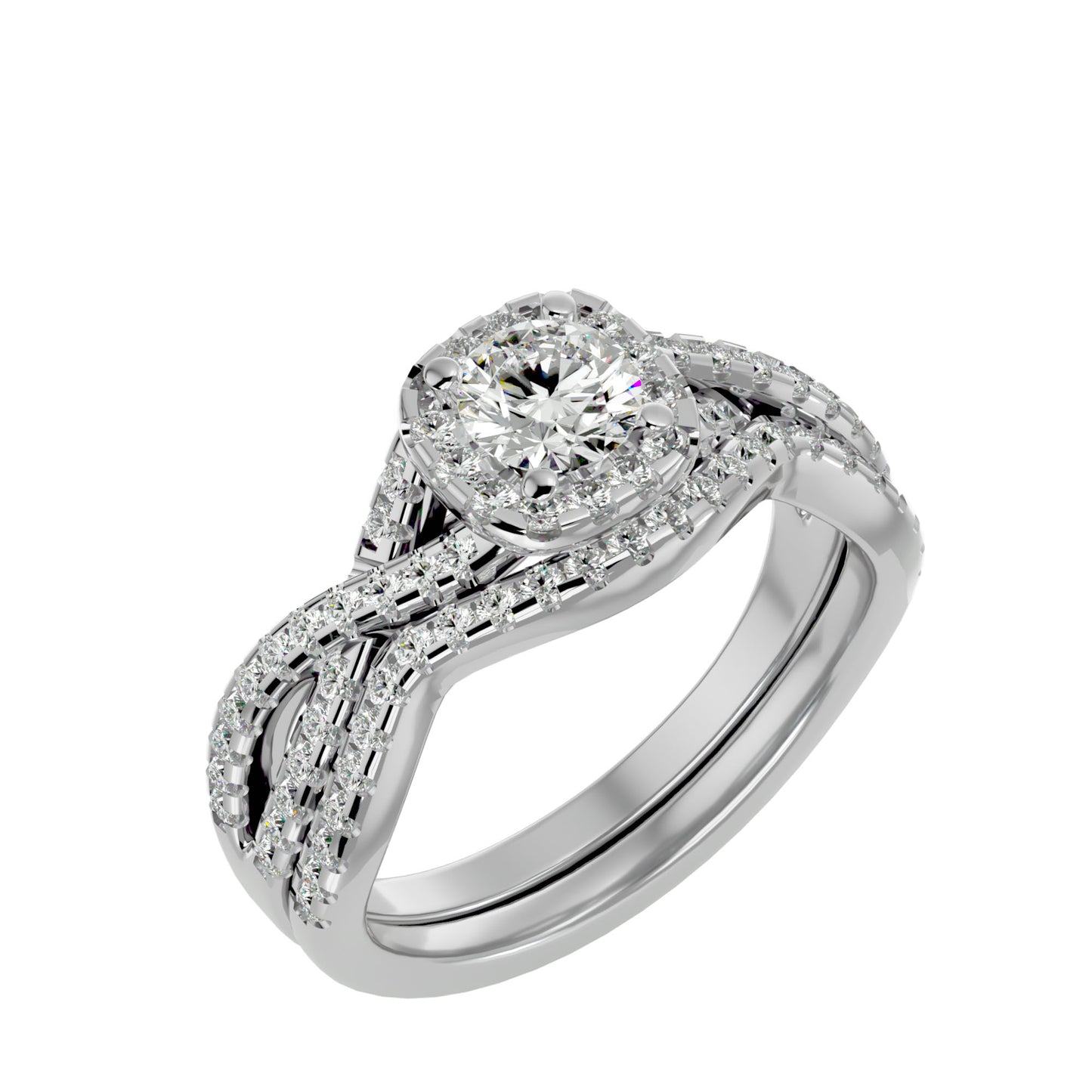 Iconique Beautiful Solitaire - 1.08 Ct Round Diamond Gold Ring
