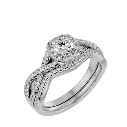 Iconique Beautiful Solitaire - 1.08 Ct Round Diamond Gold Ring