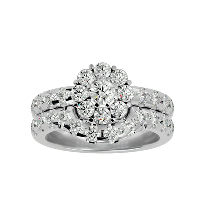 Iconique Premium Solitaire Band- 2.00 Ct Round Diamond Gold Ring
